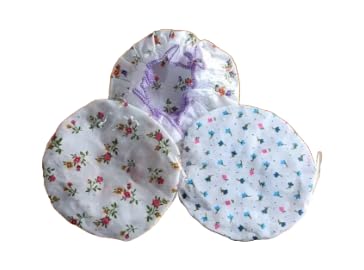 Beautiful Matka Cover with Rubber Grip Size Adjustable Made with 100% Cotton Washable and Reusable Cloth (Pack of 2, Multicolor)