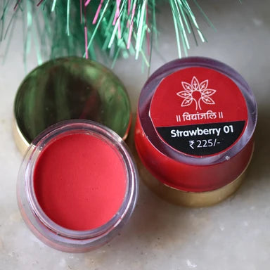 Vidhyanjali Lip Color Strawberry – Pure, Organic, and Nourishing