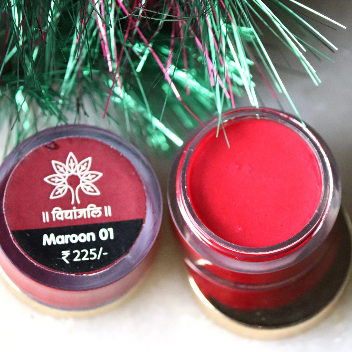 Vidhyanjali Lip Color Maroon-1 – Pure, Organic, and Nourishing