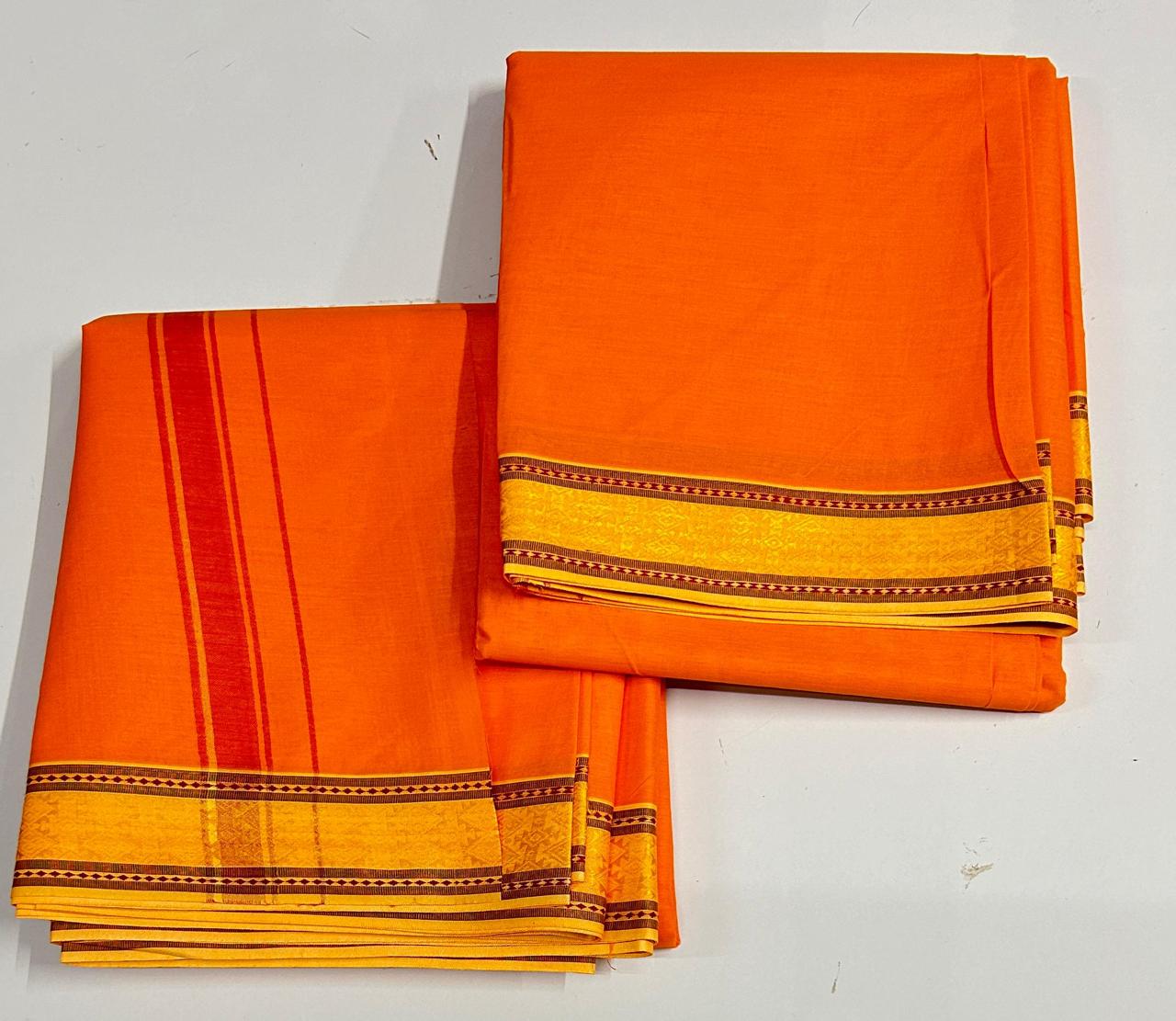 Unstitched Dhoti Dupatta Set