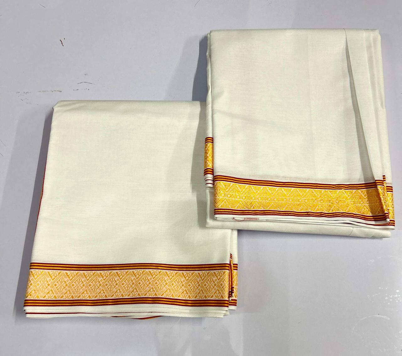 Unstitched Dhoti Dupatta Set