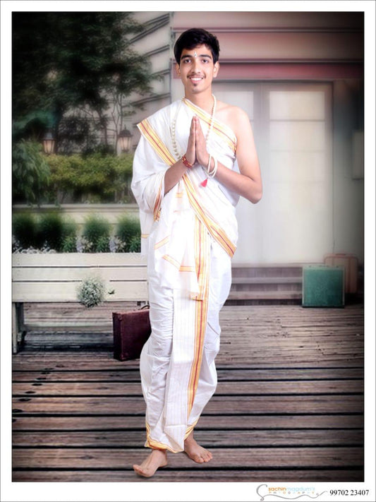 Stitched Dhoti Dupatta Set